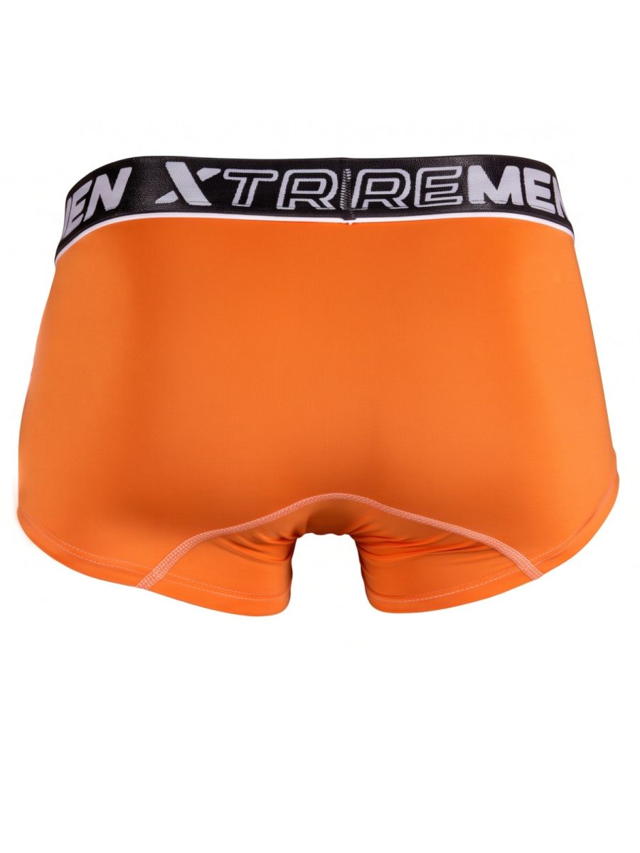 Xtremen Sleek Microfiber Stretch Men's Trunk Underwear in Orange – men's trunks