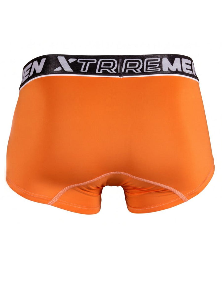 Xtremen Sleek Microfiber Stretch Men's Trunk Underwear in Orange – men's trunks