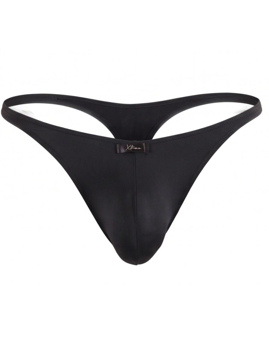 Xtremen Sleek Microfiber Men's Thong in Black – men's thongs