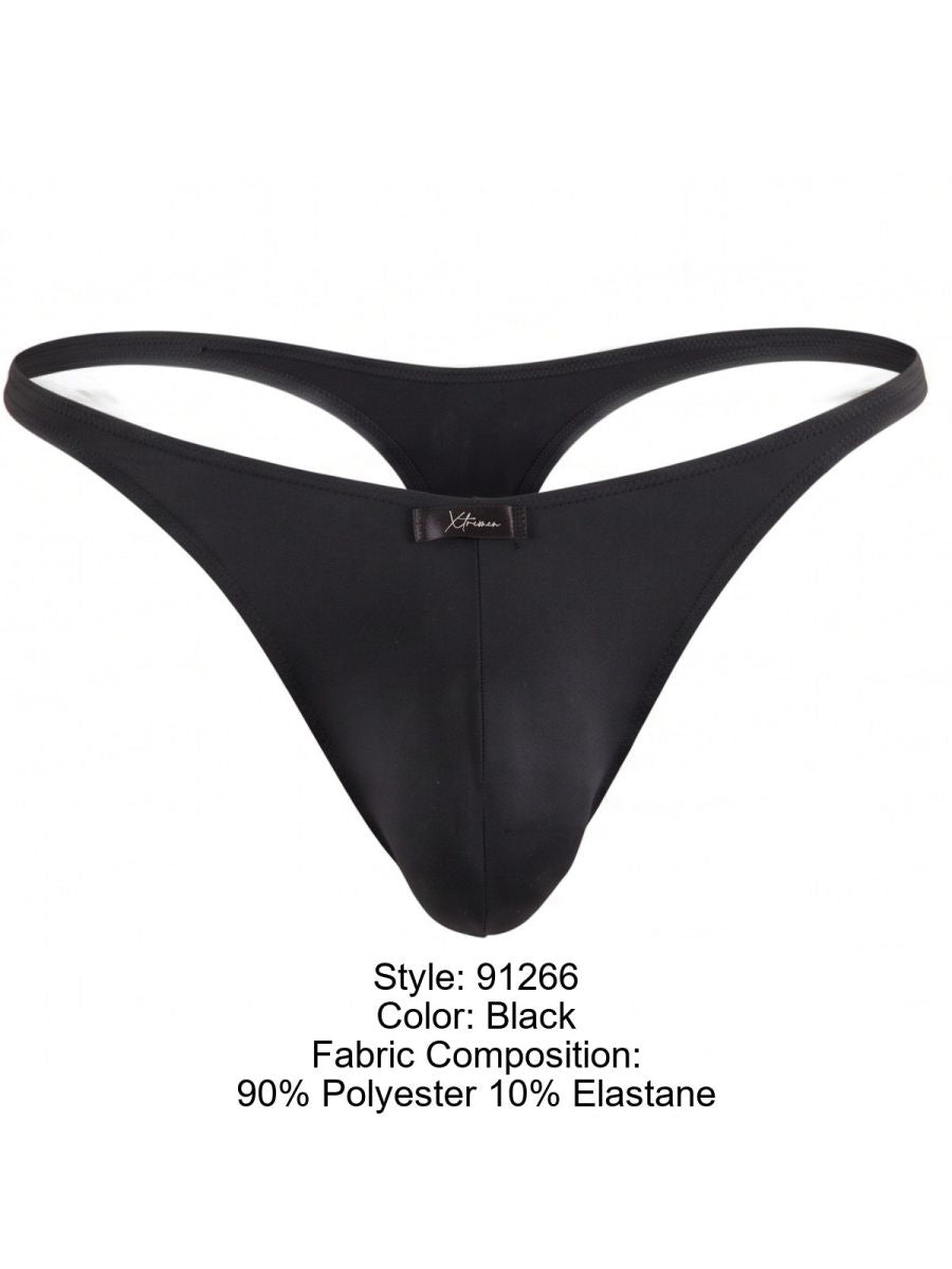 Xtremen Sleek Microfiber Men's Thong in Black – men's thongs