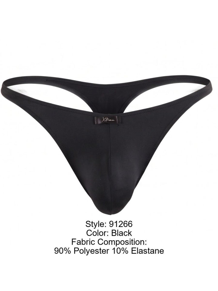 Xtremen Sleek Microfiber Men's Thong in Black – men's thongs