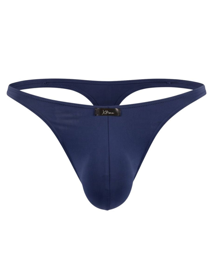 Xtremen Sleek Microfiber Men's Thong in Dark Blue – men's thongs