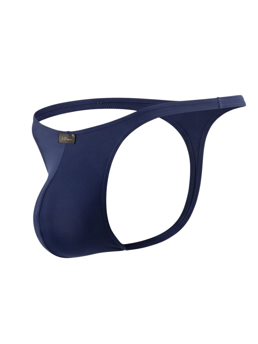 Xtremen Sleek Microfiber Men's Thong in Dark Blue – men's thongs