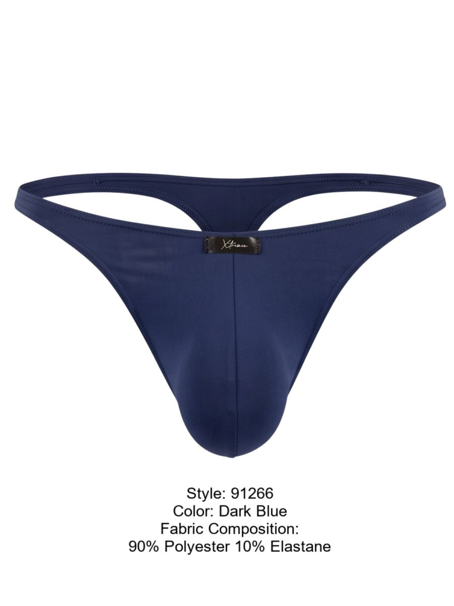 Xtremen Sleek Microfiber Men's Thong in Dark Blue – men's thongs