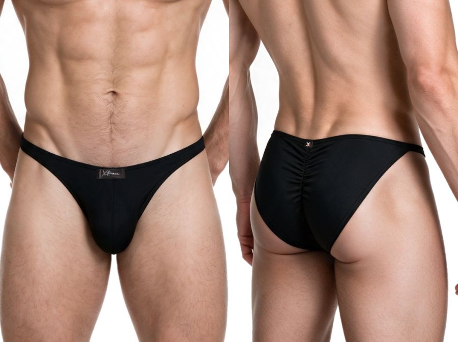 Xtremen Microfiber Bikini for Modern Fit and Sleek Comfort Men's Bikini Brief in Black – men's briefs