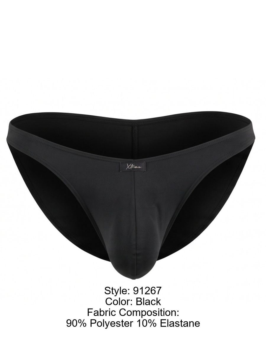 Xtremen Microfiber Bikini for Modern Fit and Sleek Comfort Men's Bikini Brief in Black – men's briefs