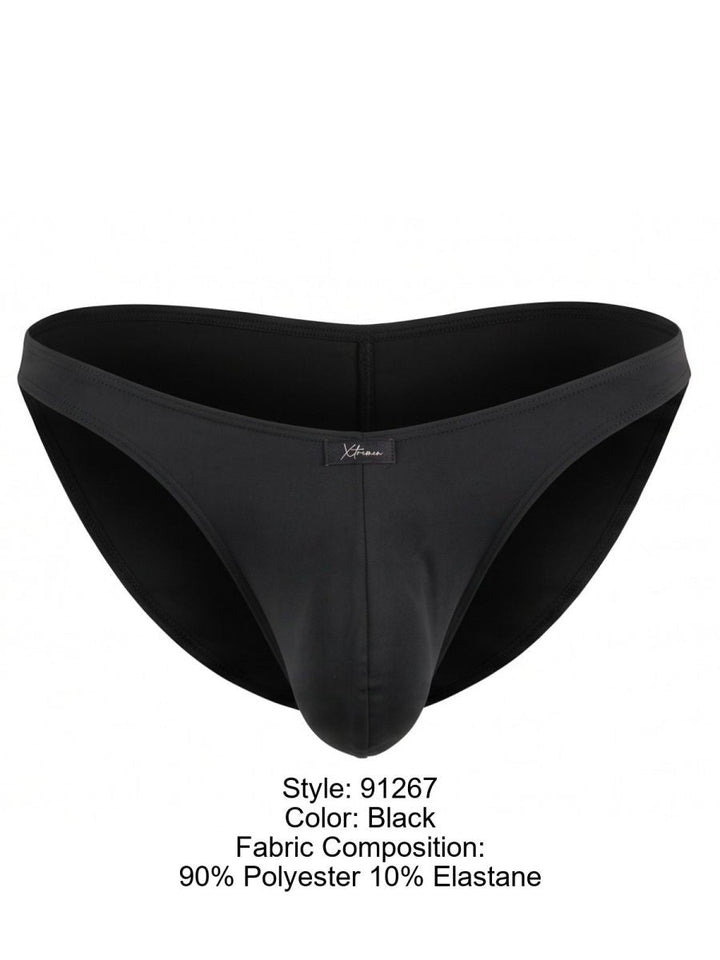 Xtremen Microfiber Bikini for Modern Fit and Sleek Comfort Men's Bikini Brief in Black – men's briefs
