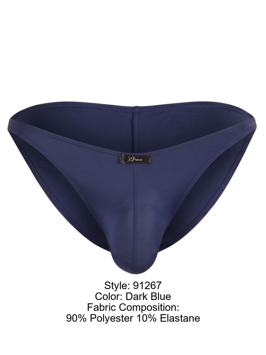 Xtremen Microfiber Bikini for Modern Fit and Sleek Comfort Men's Bikini Brief in Dark Blue – men's briefs