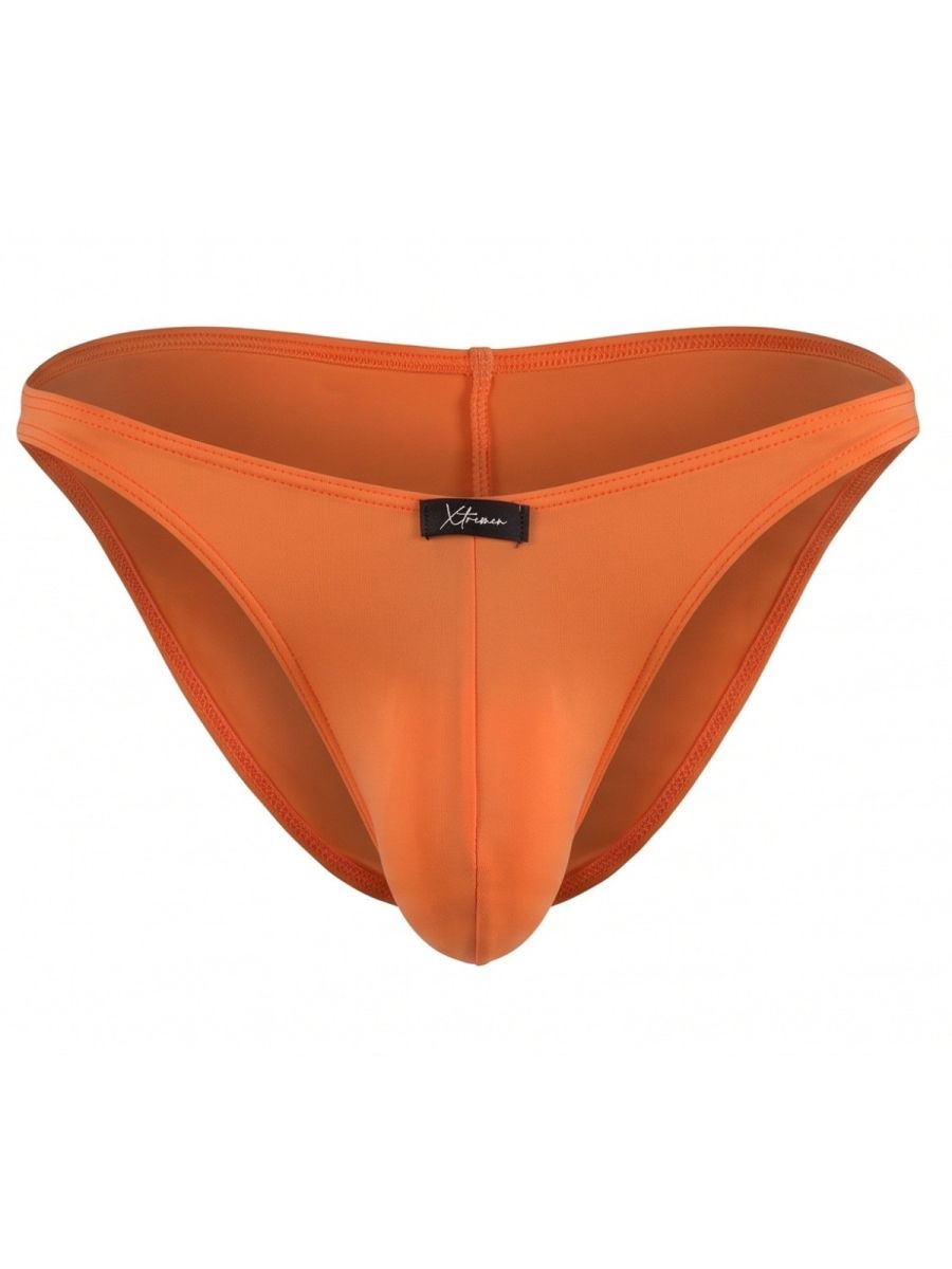 Xtremen Microfiber Bikini for Modern Fit and Sleek Comfort Men's Bikini Brief in Orange – men's briefs