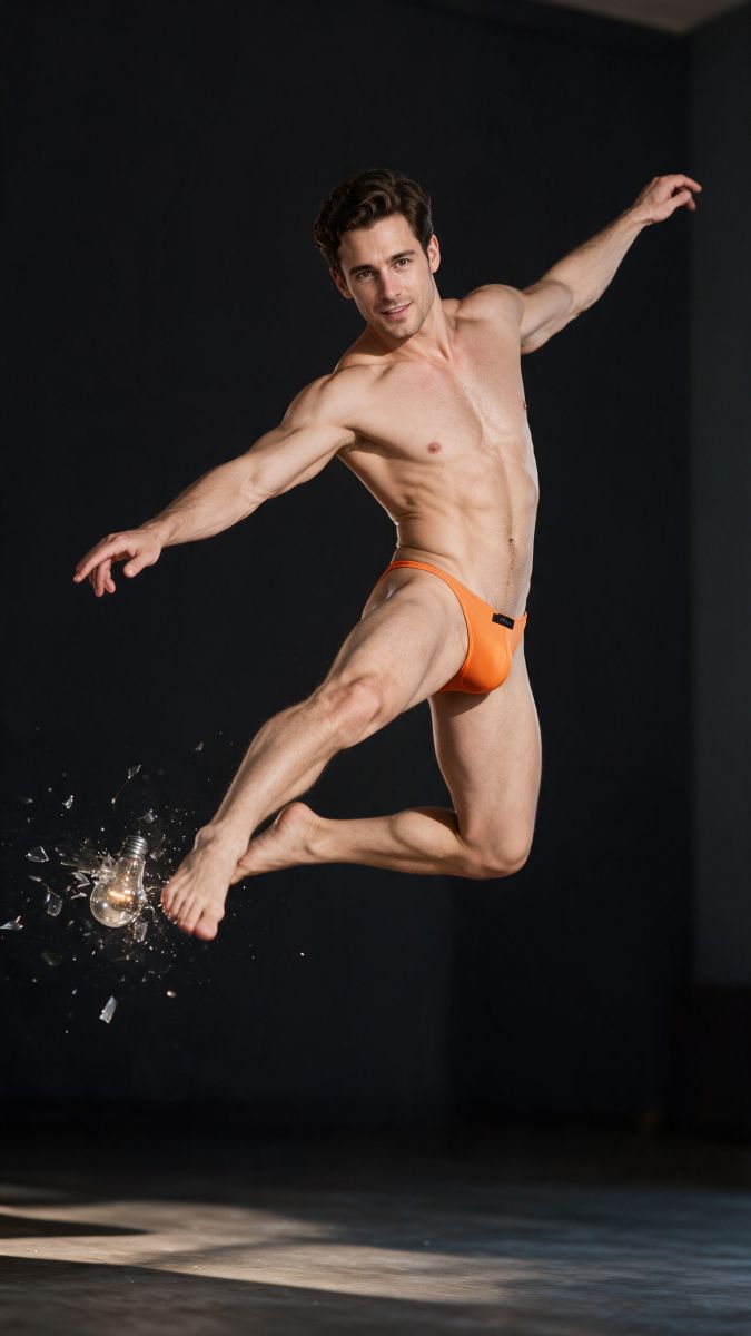 Xtremen Microfiber Bikini for Modern Fit and Sleek Comfort Men's Bikini Brief in Orange – men's briefs