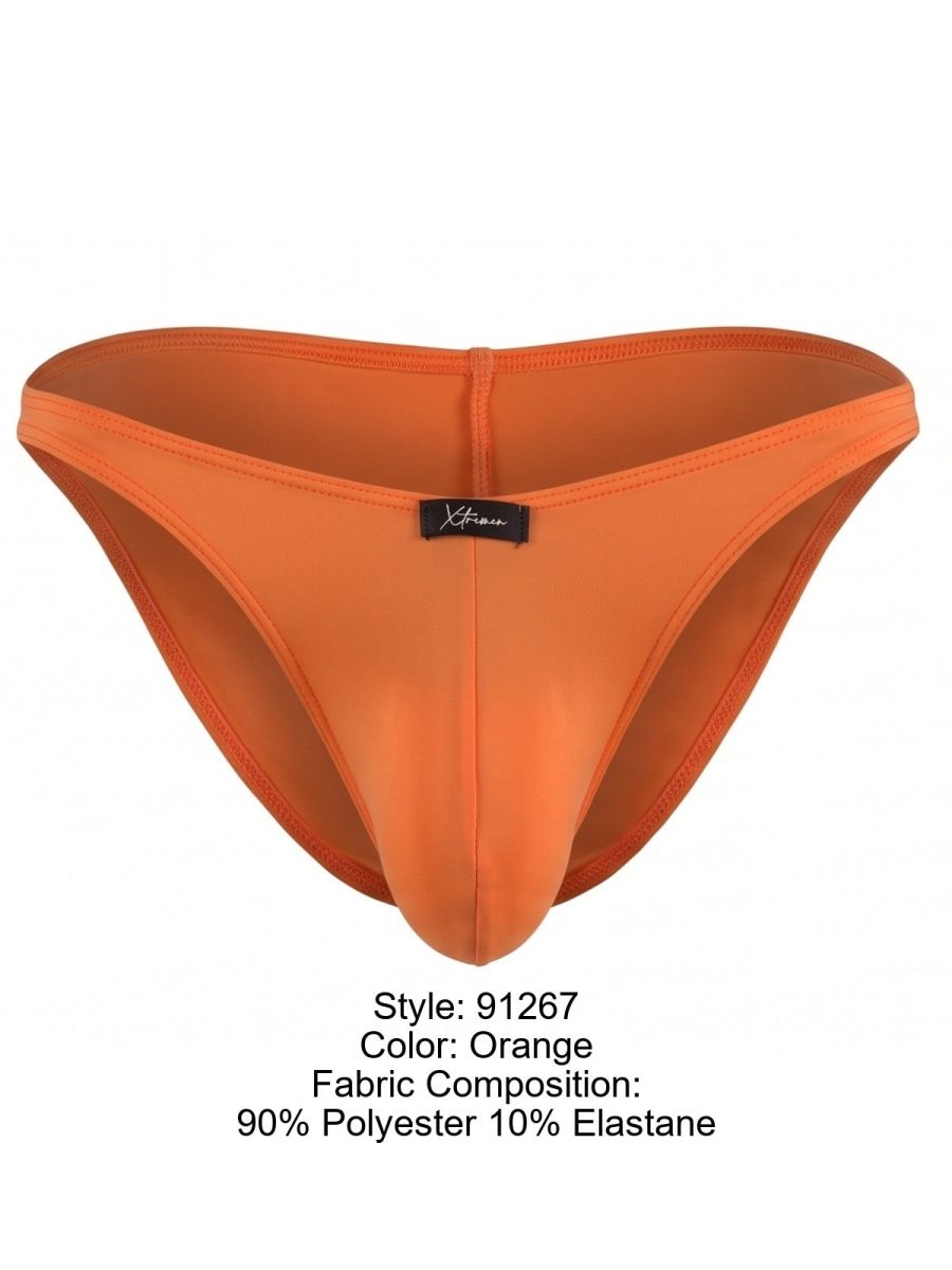 Xtremen Microfiber Bikini for Modern Fit and Sleek Comfort Men's Bikini Brief in Orange – men's briefs