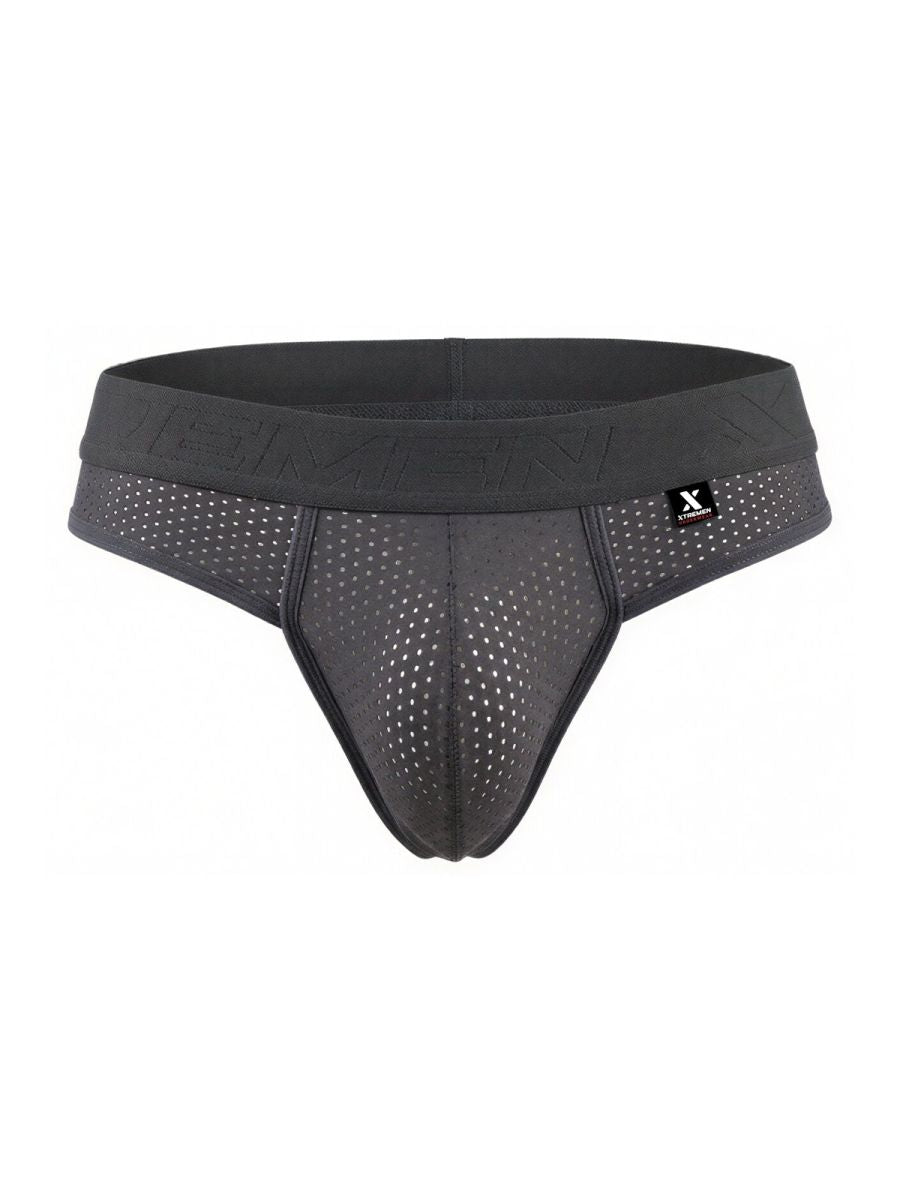 Xtremen Microfiber Mesh Men's Thong in Gray – men's thongs