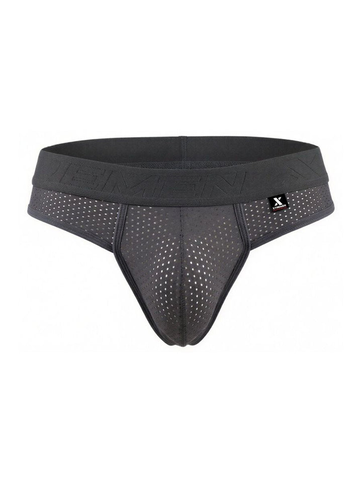 Xtremen Microfiber Mesh Men's Thong in Gray – men's thongs