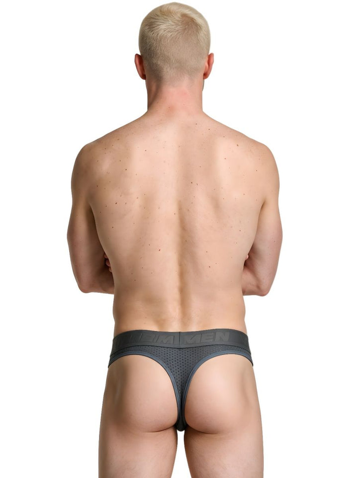 Xtremen Microfiber Mesh Men's Thong in Gray – men's thongs
