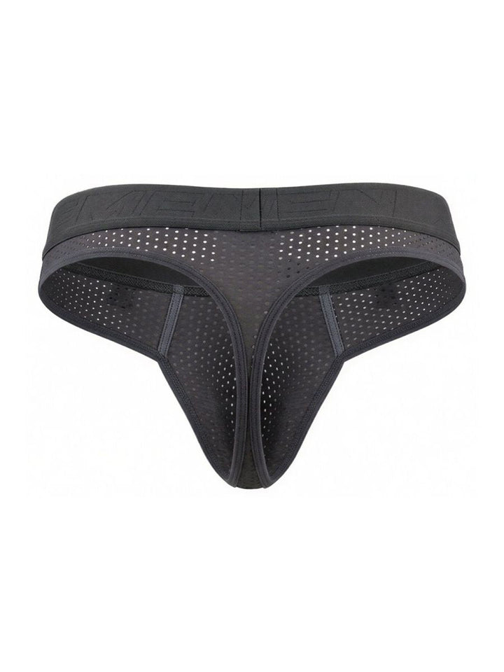 Xtremen Microfiber Mesh Men's Thong in Gray – men's thongs