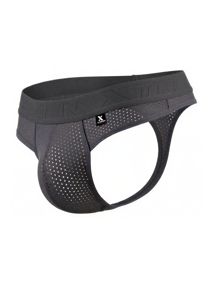 Xtremen Microfiber Mesh Men's Thong in Gray – men's thongs