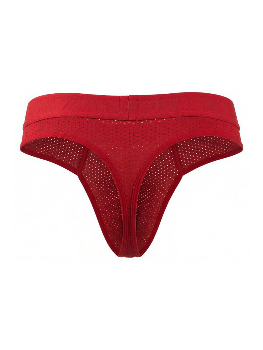 Xtremen Microfiber Mesh Men's Thong in Red – men's thongs