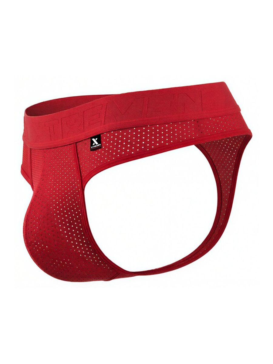 Xtremen Microfiber Mesh Men's Thong in Red – men's thongs
