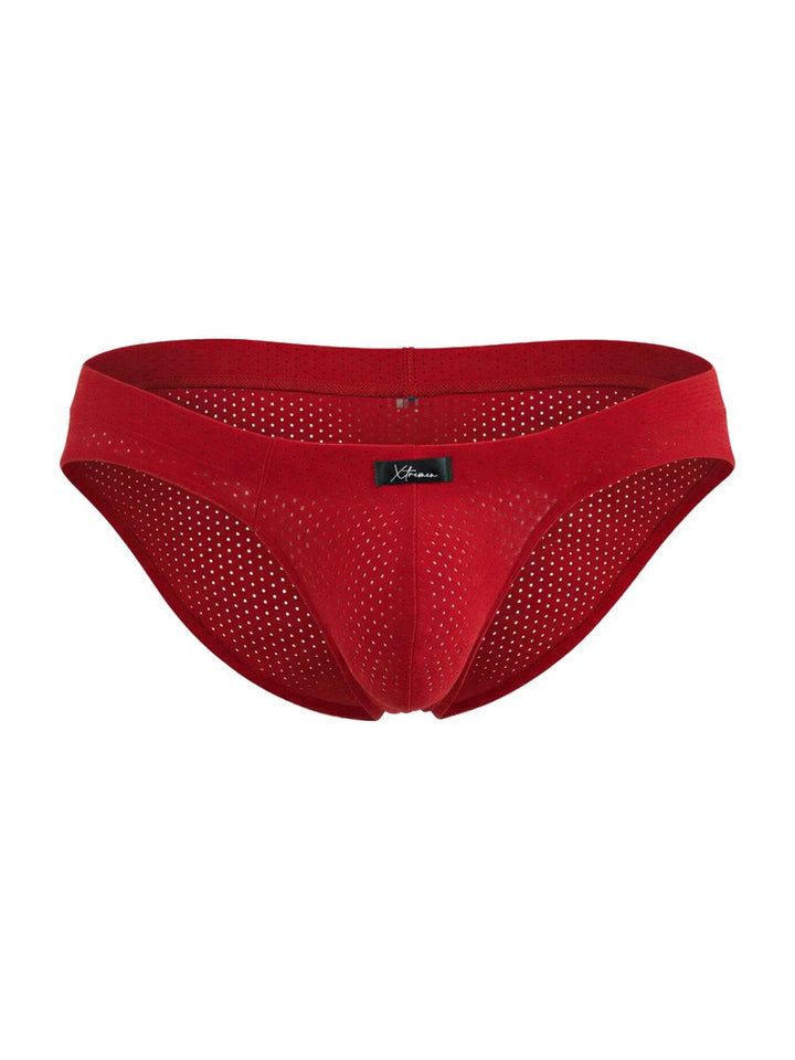 Xtremen Microfiber Mesh Men's Bikini Brief in Red – men's briefs