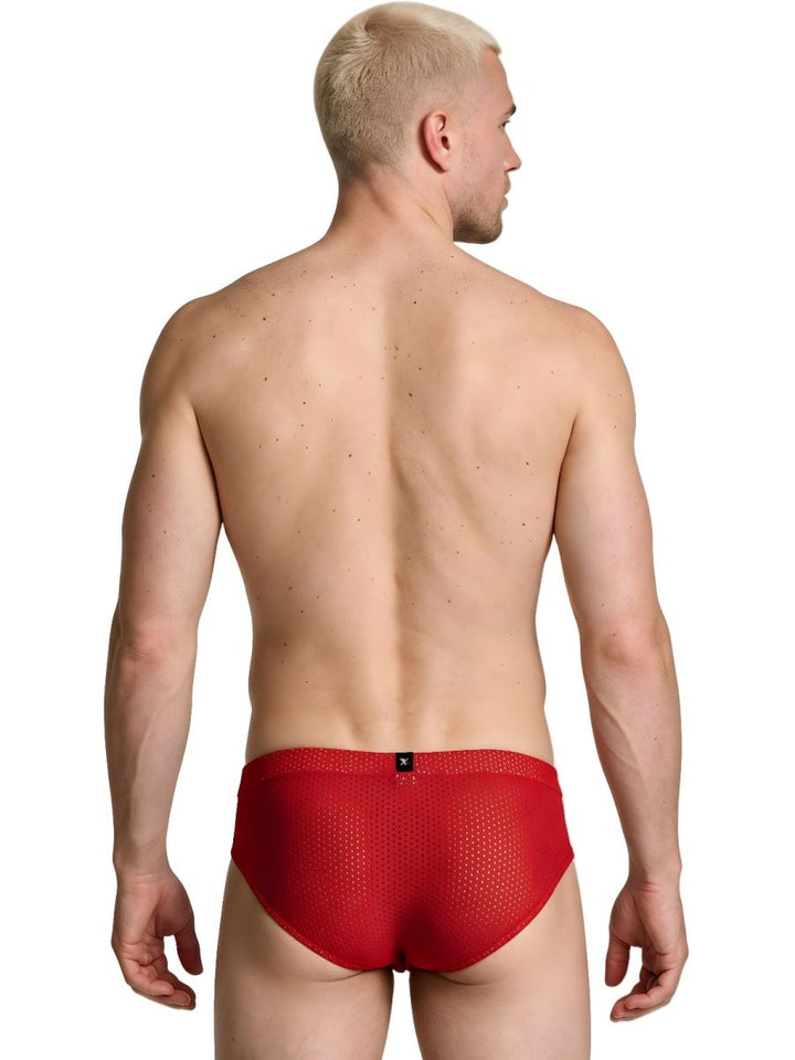 Xtremen Microfiber Mesh Men's Bikini Brief in Red – men's briefs