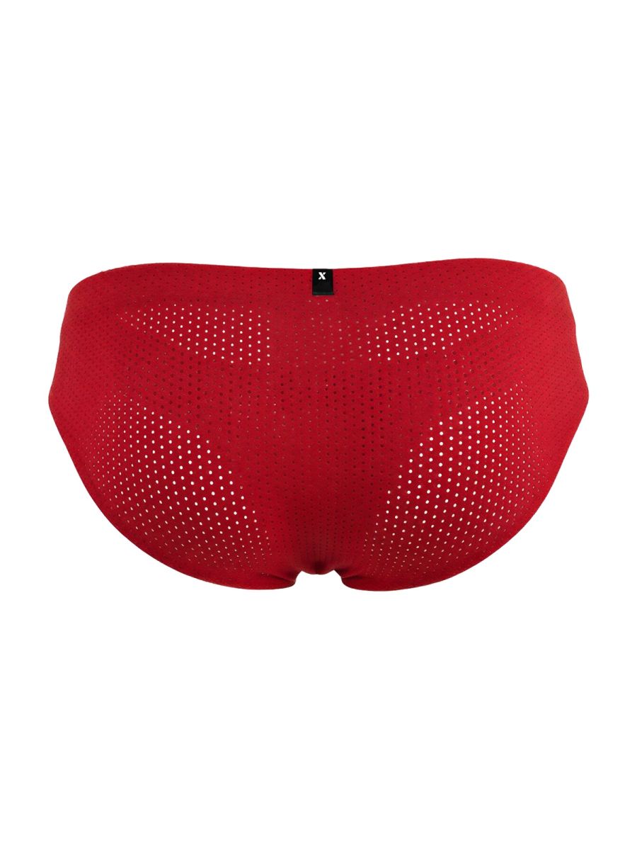 Xtremen Microfiber Mesh Men's Bikini Brief in Red – men's briefs