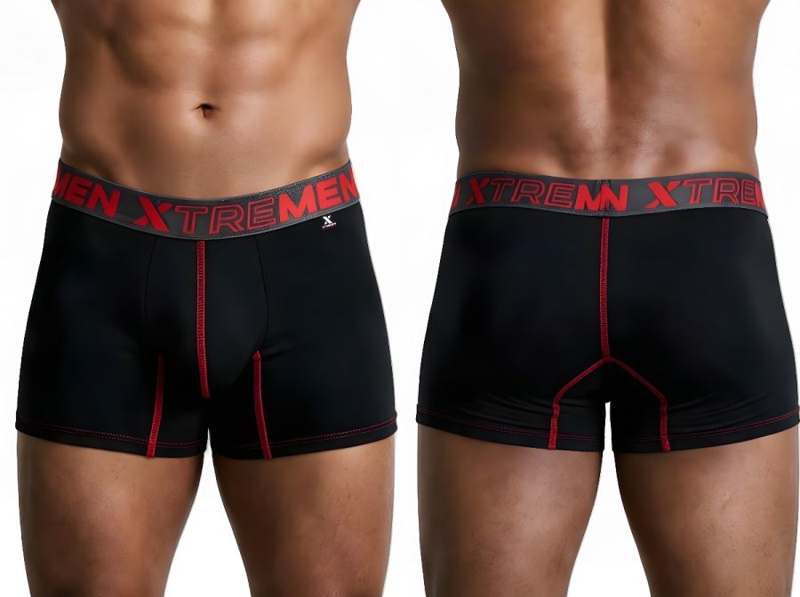 Xtremen Sleek Microfiber Men's Boxer Brief in Black – men's boxer briefs