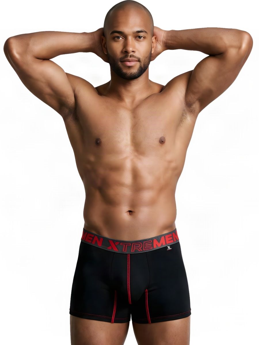 Xtremen Sleek Microfiber Men's Boxer Brief in Black – men's boxer briefs