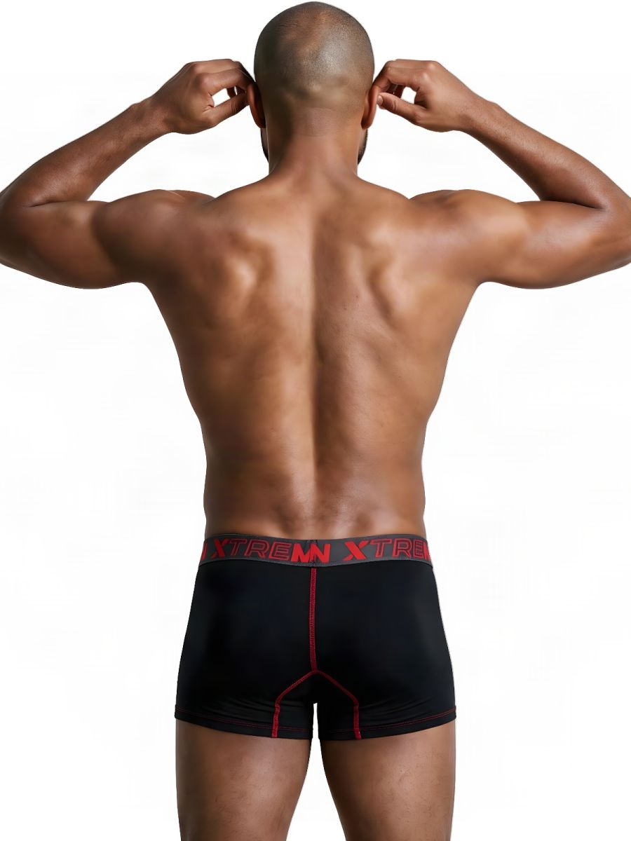 Xtremen Sleek Microfiber Men's Boxer Brief in Black – men's boxer briefs
