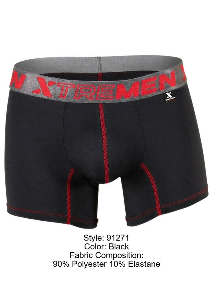 Xtremen Sleek Microfiber Men's Boxer Brief in Black – men's boxer briefs