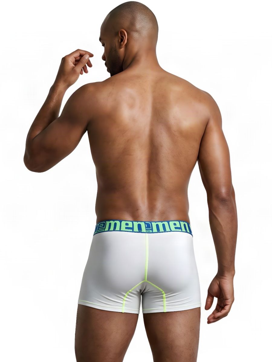 Xtremen Sleek Microfiber Men's Boxer Brief in White – men's boxer briefs