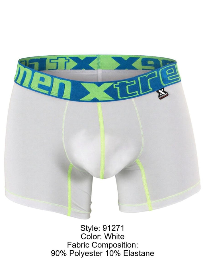 Xtremen Sleek Microfiber Men's Boxer Brief in White – men's boxer briefs