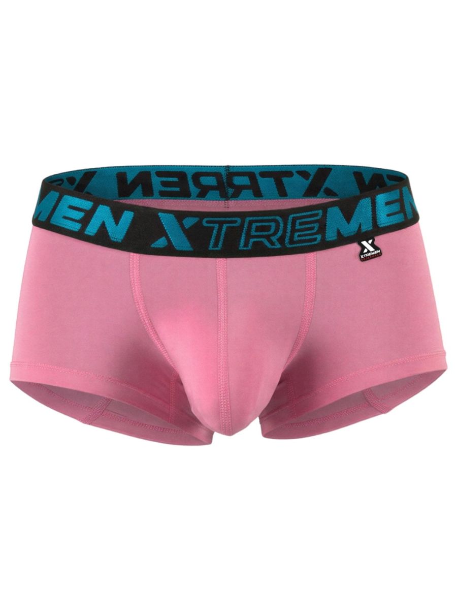 Xtremen Sleek Microfiber Men's Trunk Underwear in Pink – men's trunks