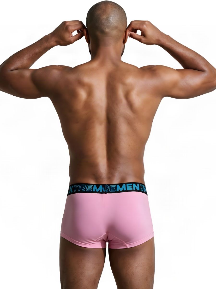 Xtremen Sleek Microfiber Men's Trunk Underwear in Pink – men's trunks