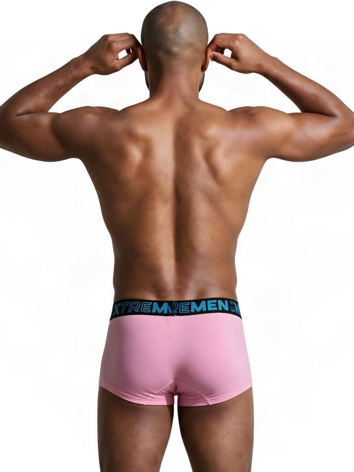 Xtremen Sleek Microfiber Men's Trunk Underwear in Pink – men's trunks