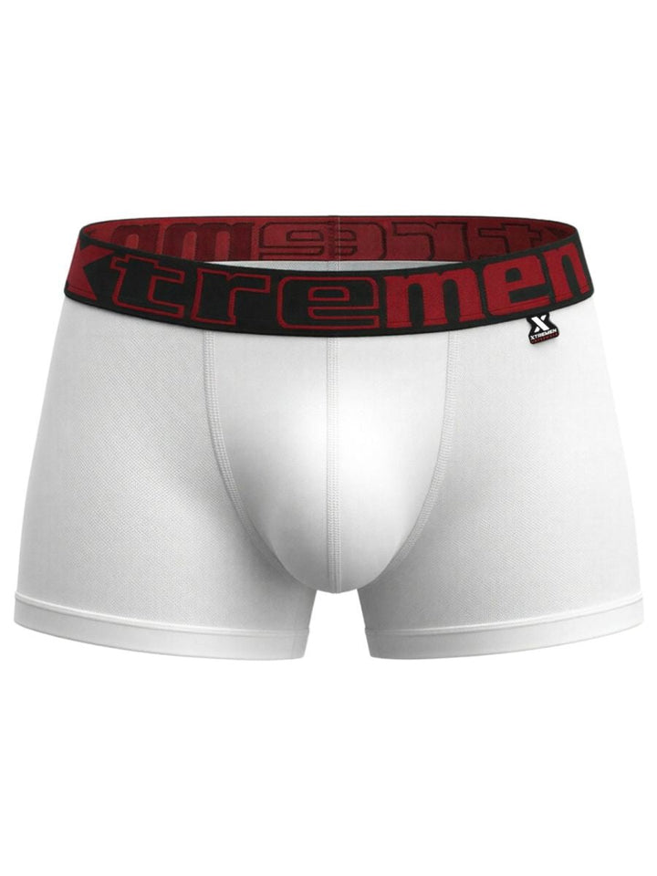Xtremen Sleek Microfiber Men's Trunk Underwear in White – men's trunks