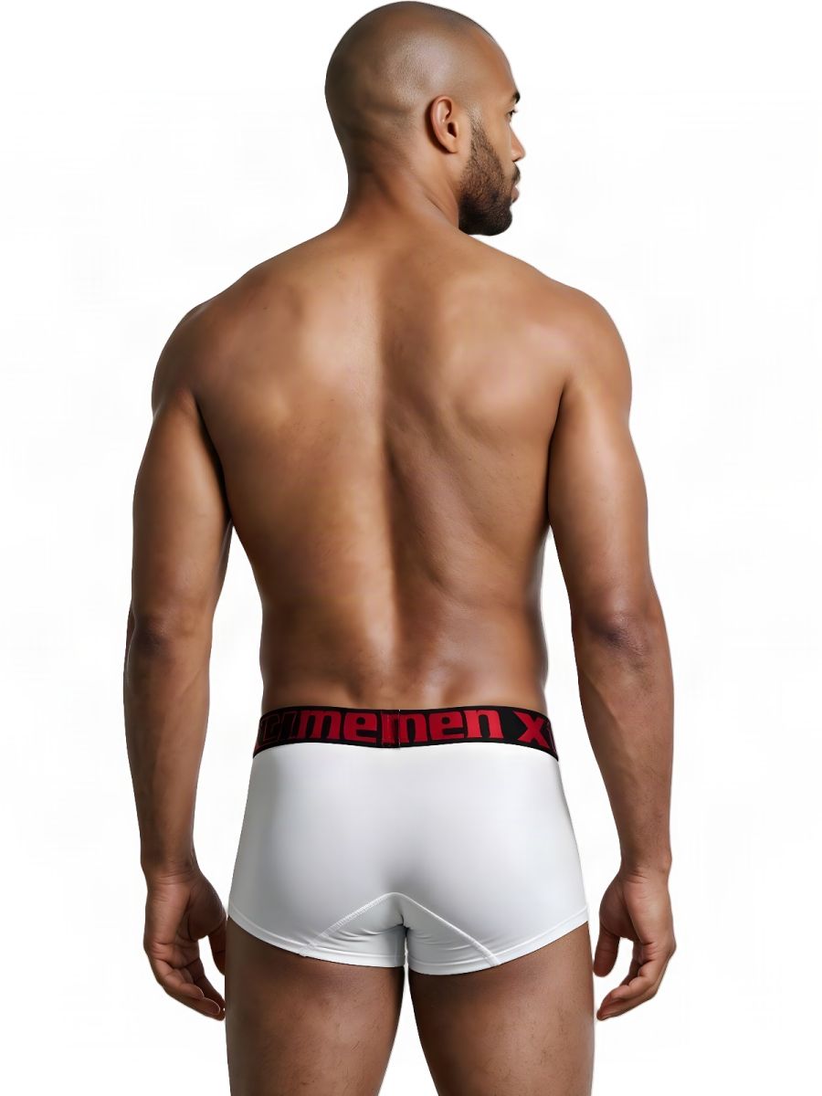 Xtremen Sleek Microfiber Men's Trunk Underwear in White – men's trunks