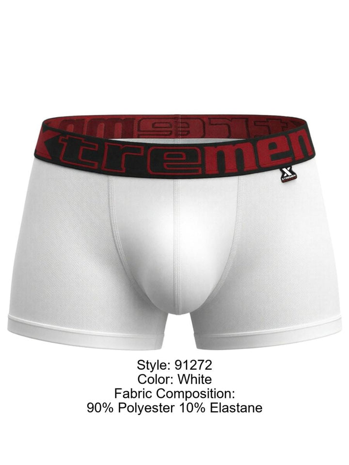 Xtremen Sleek Microfiber Men's Trunk Underwear in White – men's trunks