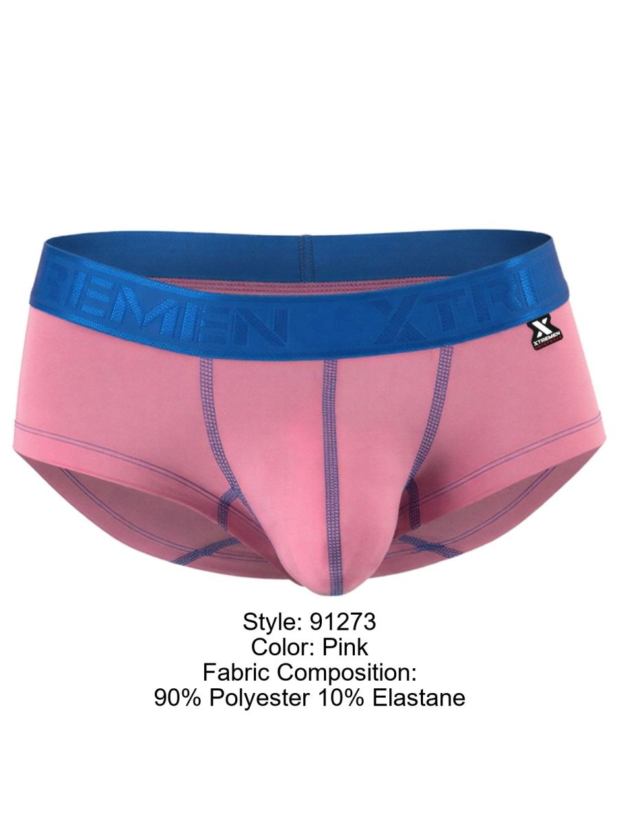 Xtremen Sleek Athletic Microfiber Men's Bikini Brief in Pink – men's briefs