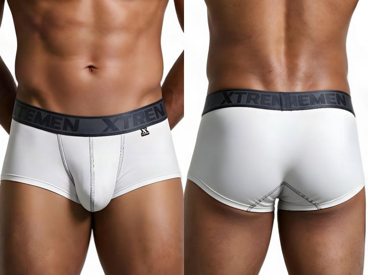 Xtremen Sleek Athletic Microfiber Men's Bikini Brief in White – men's briefs