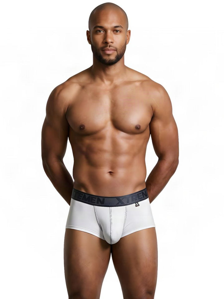 Xtremen Sleek Athletic Microfiber Men's Bikini Brief in White – men's briefs