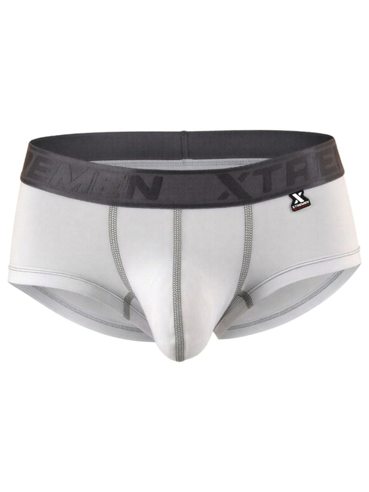Xtremen Sleek Athletic Microfiber Men's Bikini Brief in White – men's briefs