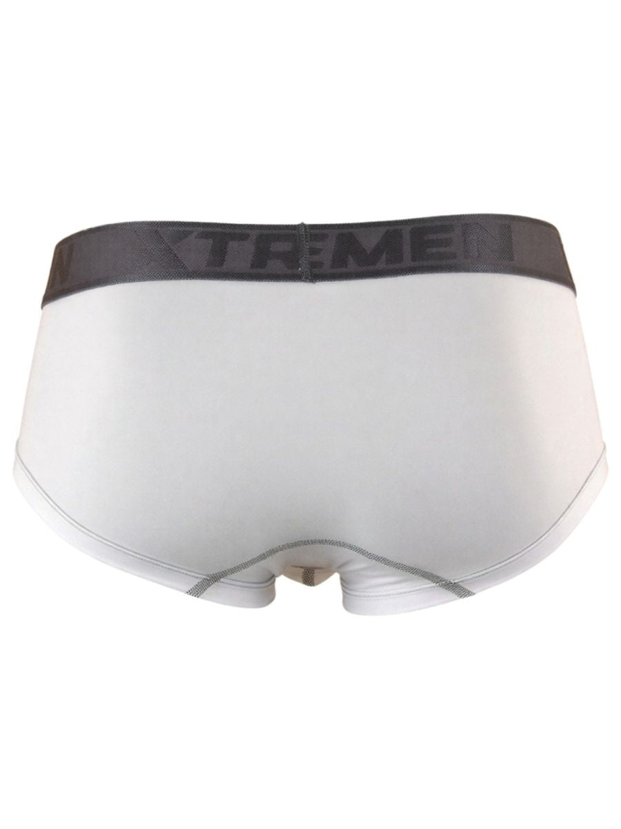 Xtremen Sleek Athletic Microfiber Men's Bikini Brief in White – men's briefs