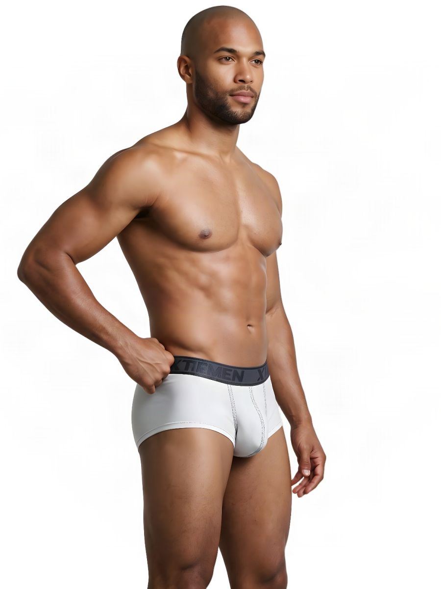 Xtremen Sleek Athletic Microfiber Men's Bikini Brief in White – men's briefs