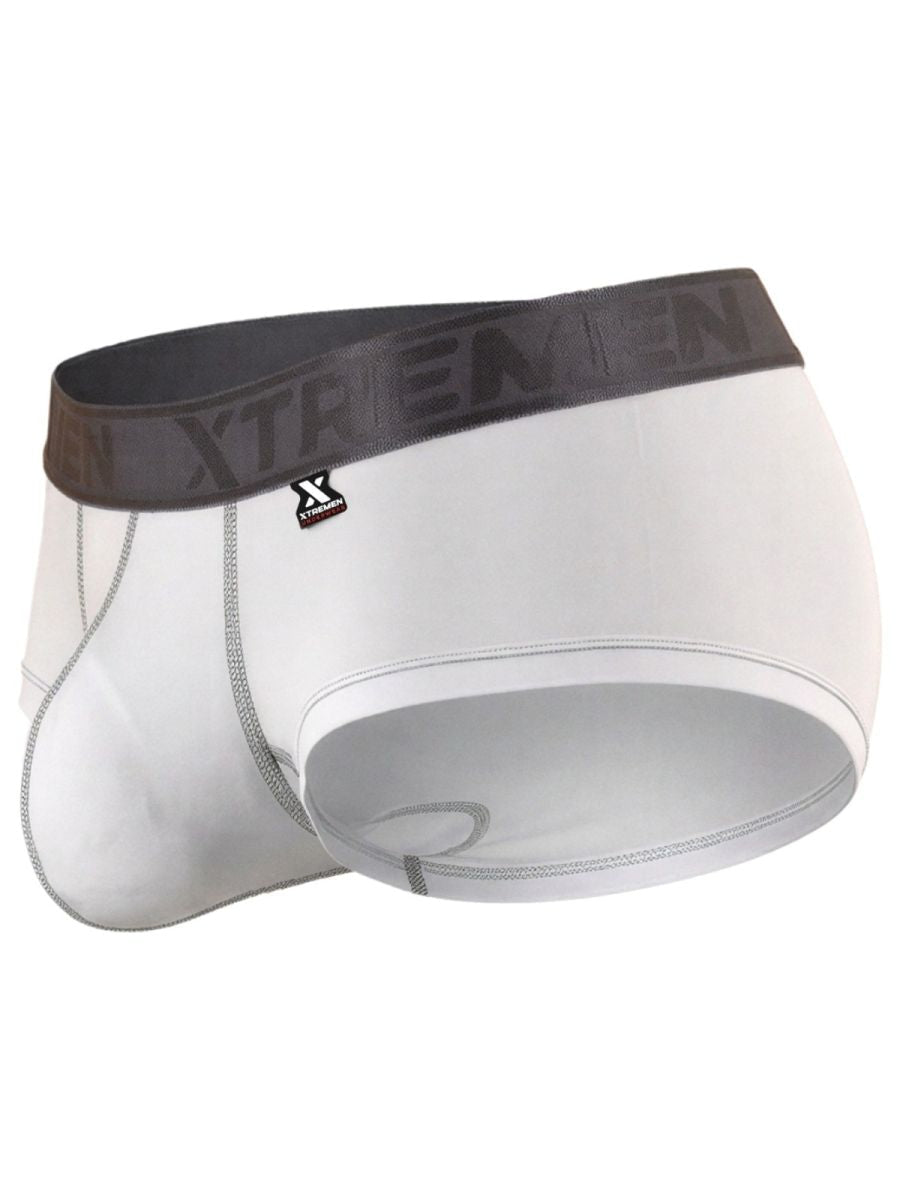 Xtremen Sleek Athletic Microfiber Men's Bikini Brief in White – men's briefs