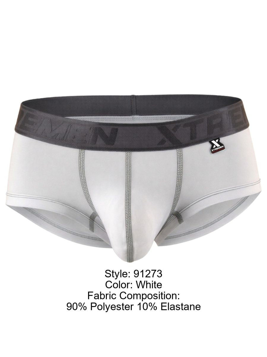 Xtremen Sleek Athletic Microfiber Men's Bikini Brief in White – men's briefs