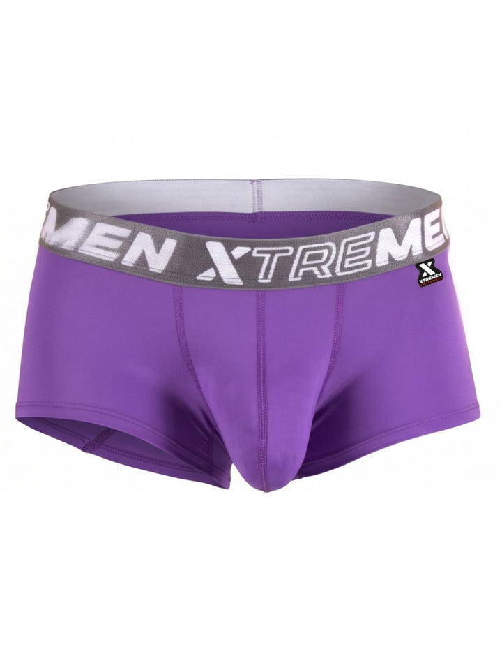 Xtremen Microfiber for Daily Support Men's Trunk Underwear in Purple – men's trunks