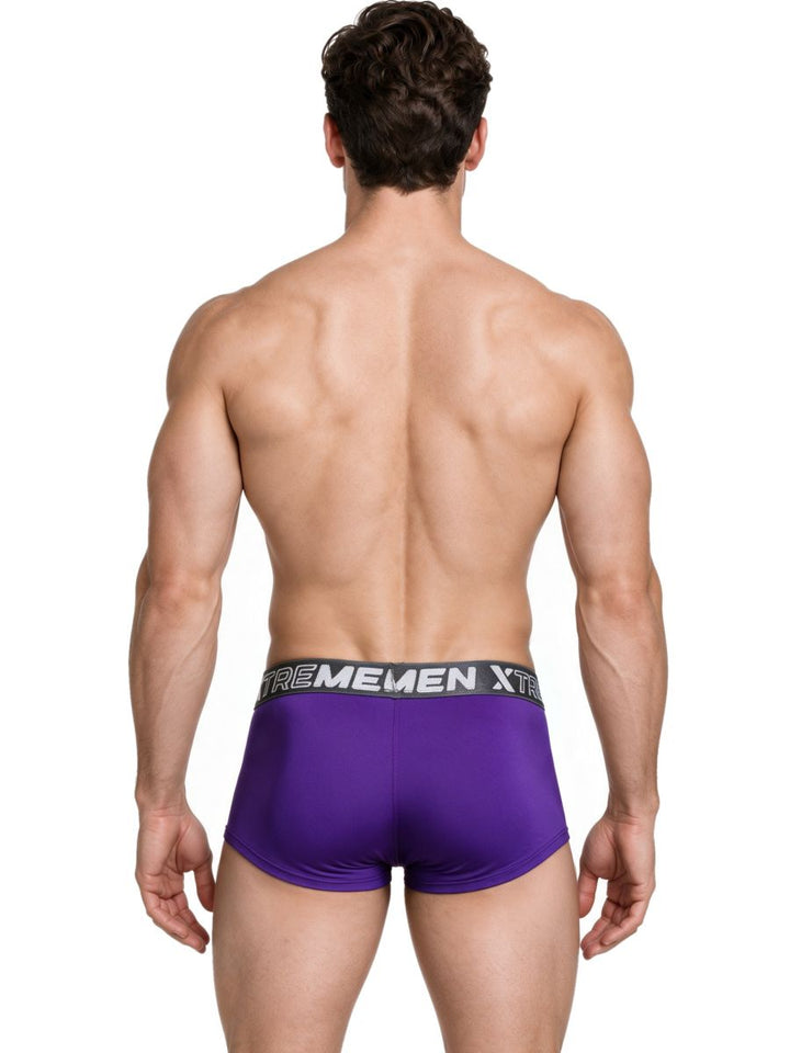 Xtremen Microfiber for Daily Support Men's Trunk Underwear in Purple – men's trunks