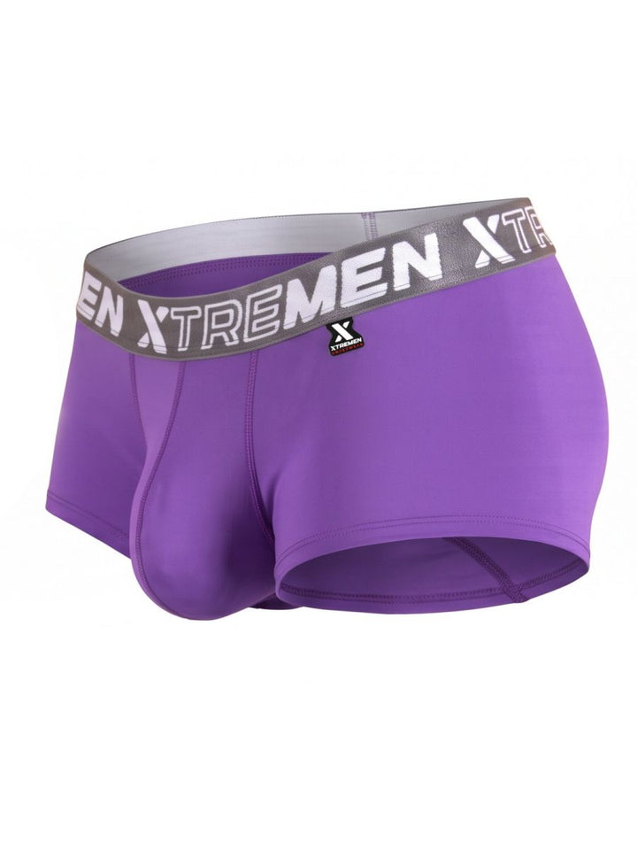 Xtremen Microfiber for Daily Support Men's Trunk Underwear in Purple – men's trunks