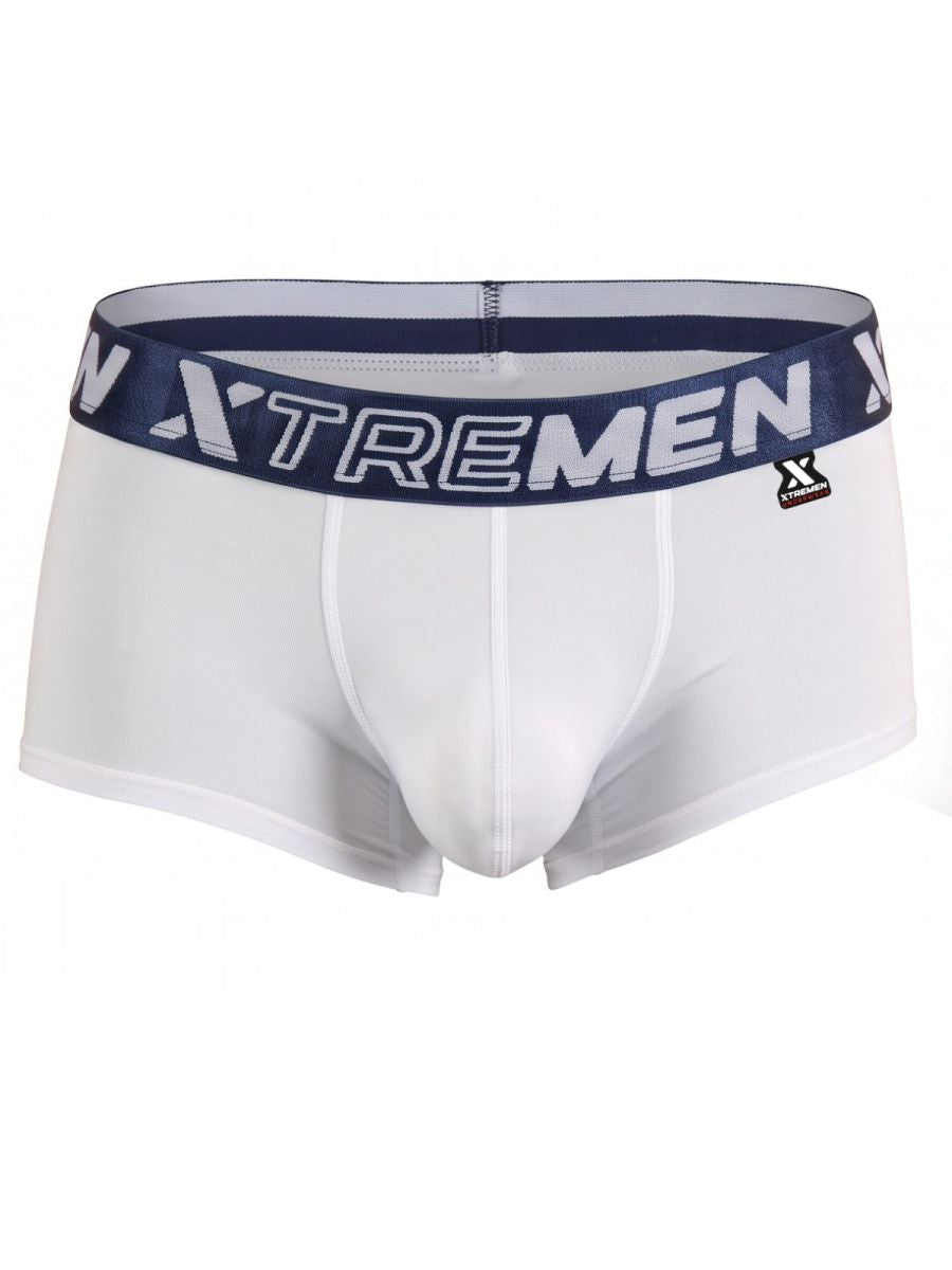 Xtremen Microfiber for Daily Support Men's Trunk Underwear in White – men's trunks