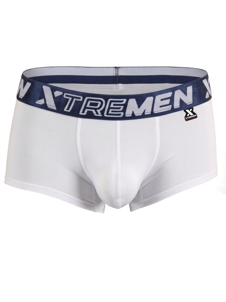 Xtremen Microfiber for Daily Support Men's Trunk Underwear in White – men's trunks